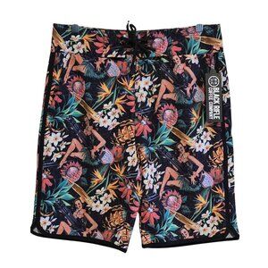 Black Rifle Coffee Company Surfs Up Tropical Thunder Board Shorts patriotic